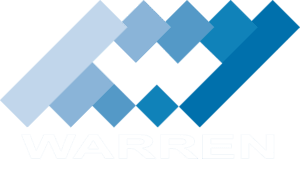 Warren logo white text